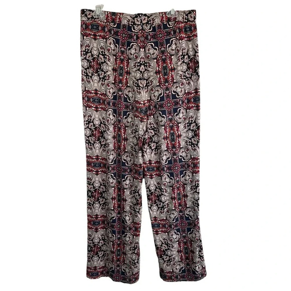 TRUTH BY REPUBLIC Flare Pull On Pant Stretch Pleated Front Size Large - Picture 1 of 11